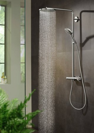 Душевая стойка Hansgrohe Raindance Select S 27633700 белый матовый