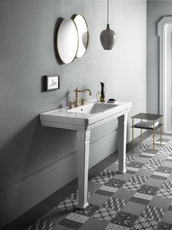 Раковина GSI Classic 105 8723111 белая глянцевая