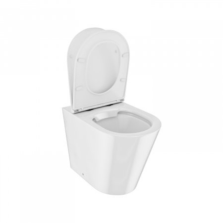 Унитаз приставной DDIS Calipso Rimless CALRDSEi26 белый матовый, с сиденьем микролифт