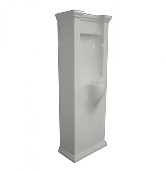 Писсуар напольный Kerasan Waldorf 413101bi белый, скрытый подвод воды