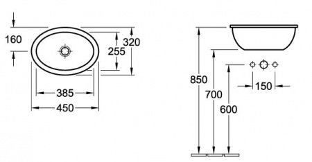 Раковина Villeroy & Boch Loop & friends 6155 00 01 alpin