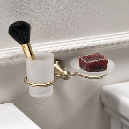 Стакан для ванной / мыльница Sapho DIAMOND 1318-04 бронза