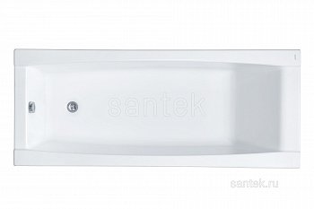 Акриловая ванна Santek Санторини 150х70 прямоугольная белая 1WH302497