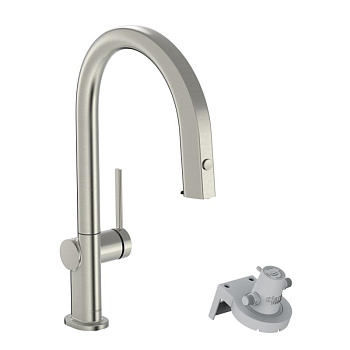 Смеситель для кухни Hansgrohe Aqittura M91 FilterSystem 210 76803800 сталь