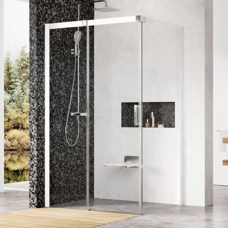 Душевой угол Ravak Matrix MSDPS 120x90x195 профиль белый, стекло прозрачное, левый