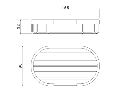 Мыльница-решетка Aquatek AQ4956MB черный матовый