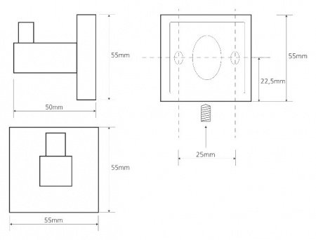 Крючок Bemeta Beta 132306172 Хром