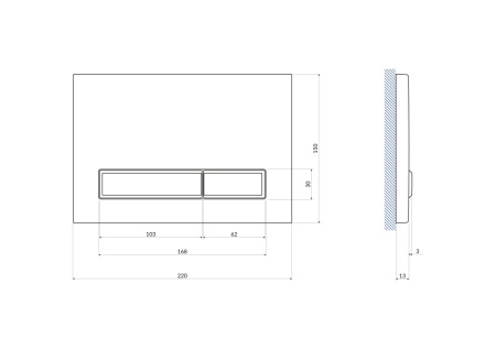 Комплект Cersanit CITY CO DPL EO slim инсталляция LINK PRO кнопка Blick пластик черный матовый
