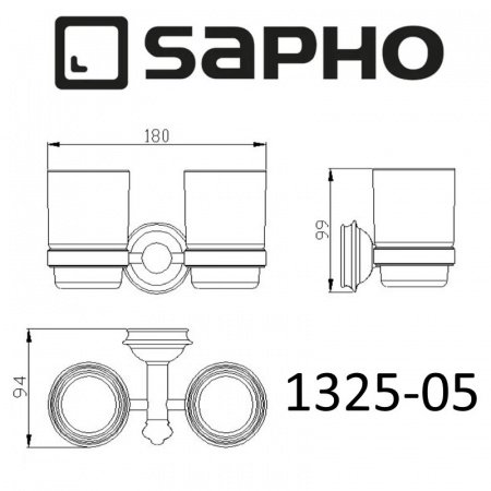 Стакан для ванной Sapho ASTOR 1325-05 хром