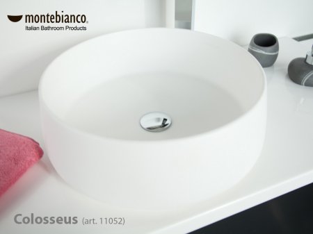 Раковина накладная 43см MonteBianco Colosseus 11052 белый матовый