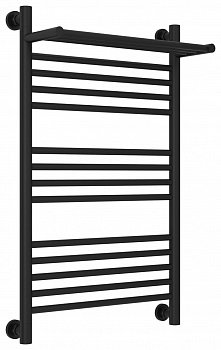 Полотенцесушитель водяной Сунержа Богема с полкой+ 80х50 черный матовый