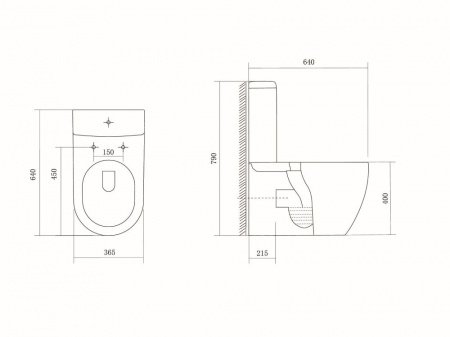 Унитаз-компакт Aquatek Бетта AQ1363B-00 с сиденьем Soft Close