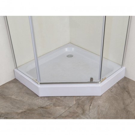 Душевой угол Esbano ES-8160 90x90x200 профиль хром, стекло прозрачное