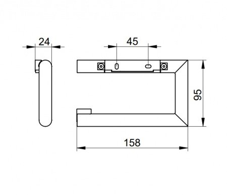 Держатель туалетной бумаги Keuco Reva 12862010000 хром