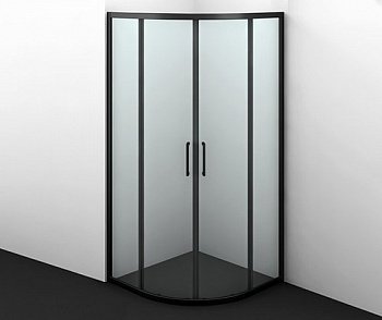 Душевой угол WasserKraft Dill 61S01 90x90x200, профиль черный, стекло прозрачное