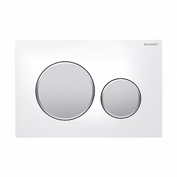 Кнопка смыва Geberit Sigma 20 115.882.KL.1 белый/хром матовый