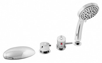 Смеситель на борт ванны Rav Slezak Dunaj Termostat DT270.5P хром