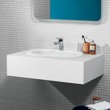 Раковина встраиваемая сверху 56 см Villeroy & Boch O.novo 41615601 alpin