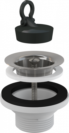 Сливной гарнитур Alcaplast A31 белый