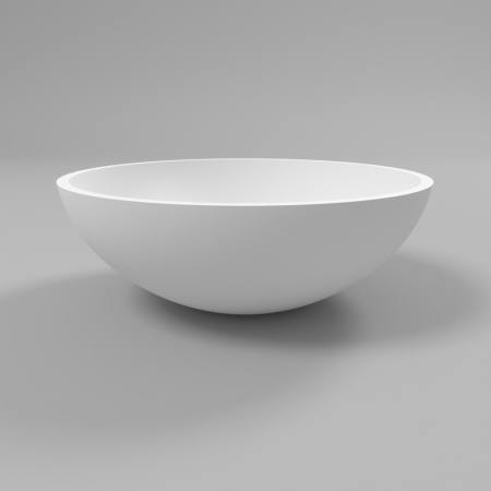 Умывальник WHITECROSS Cornelian D=43 (белый мат) иск. камень