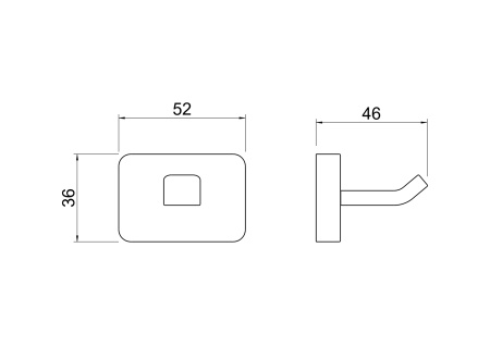 Крючок Aquatek Либра AQ4301MB черный матовый