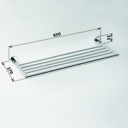 Полка для полотенец Bemeta Omega 104205152 Глянец