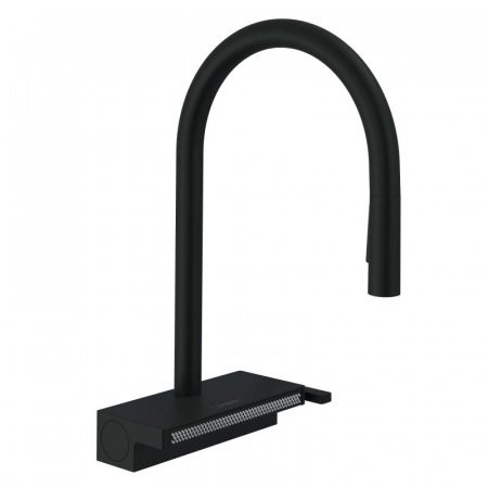 Смеситель для кухни Hansgrohe Aquno Select M81 73831670 черный матовый
