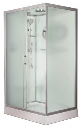 Душевая кабина Esbano ESKB118CKR 110x85x210см, профиль хром матовый, стекло рифленое