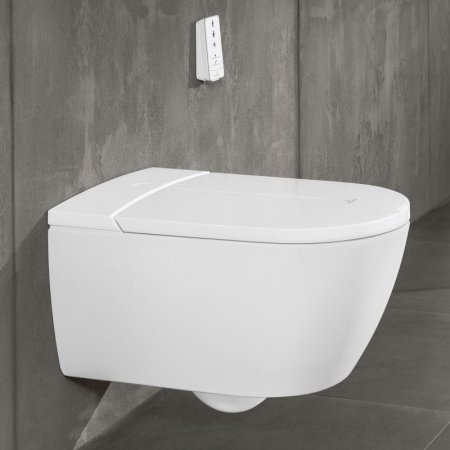 Унитаз-биде подвесной Villeroy & Boch ViClean-I100 V0E100R1 alpin ceramicplus
