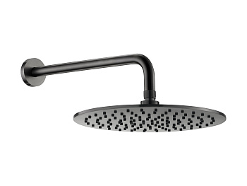 Настенный верхний душ 30см Benesque Lumiere 22010403 черный брашированный