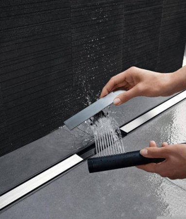 Душевой лоток Geberit CleanLine 20 154.450.00.1 Черный/Матовый хром