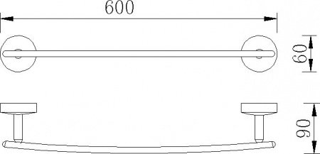 Держатель для полотенец Rush Fiji FI18531 Хром