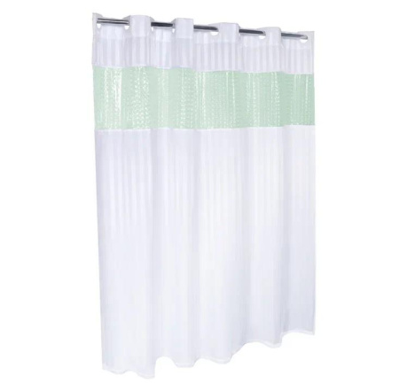 Шторка для ванной Fixsen Hotel FX-5115F зеленая