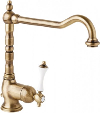 Смеситель для кухни Cezares Margot MARGOT-LLM2-01-Bi Хром/белый