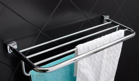 Полка для полотенец Fixsen Kvadro FX-61315 Хром