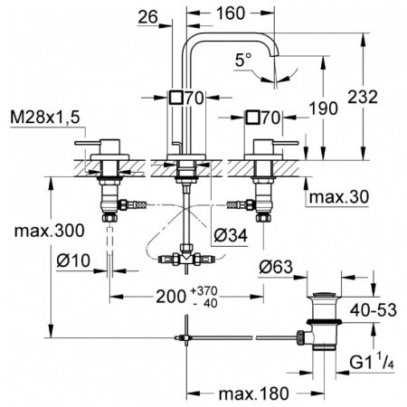 Смеситель для раковины Grohe Allure 20188000 хром