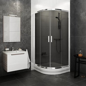 Душевой угол Ravak Blix BLCP4 90x90x190 профиль хром блестящий, стекло тонированное