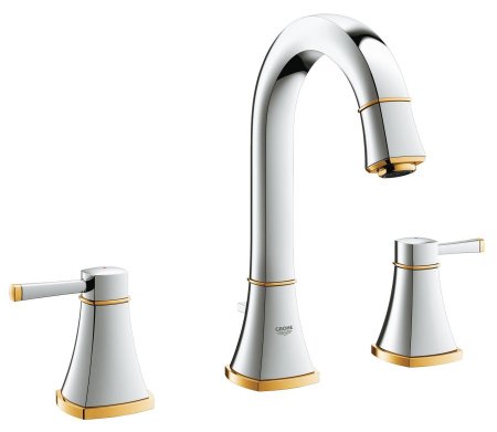 Смеситель для раковины Grohe Grandera 20389GI0 хром/золото