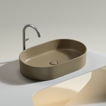 Раковина накладная 60см Ceramica Nova Element CN6048MC капучино матовый