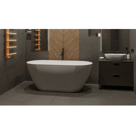 Ванна WHITECROSS Coral A 165x75 (белый мат) иск. камень