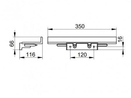 Полка для душа Keuco Reva 12859370000 черный матовый