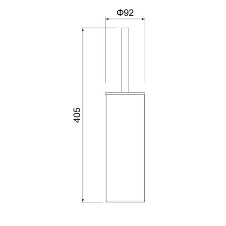 Ершик напольный Timo Saona 13161/17 золото матовое