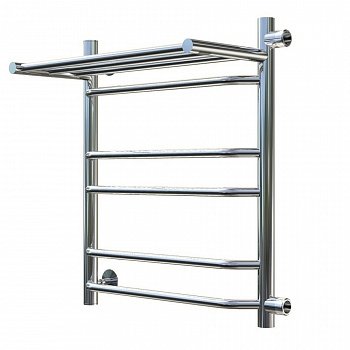 Полотенцесушитель водяной Тругор Браво серия 3 60х50 хром, с полкой, подключение правое