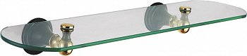 Стеклянная полка Fixsen Luksor FX-71603B Черный Золото
