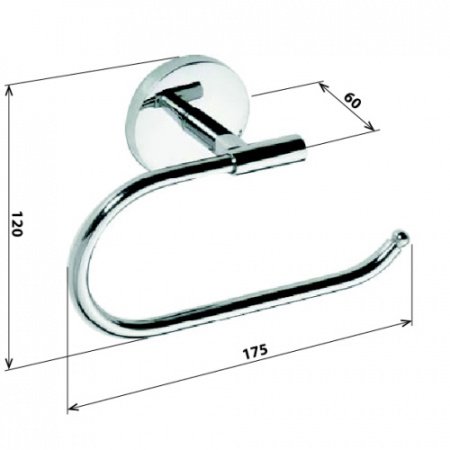 Держатель для туалетной бумаги Bemeta Alfa 102414012 Хром