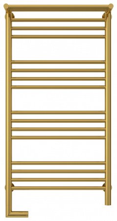 Полотенцесушитель электрический Сунержа Богема с полкой 2.0 100х50 золото, подключение правое