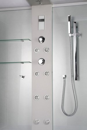 Душевая кабина Timo Lux TL-1505 148x82x220 профиль хром глянцевый, стекло прозрачное