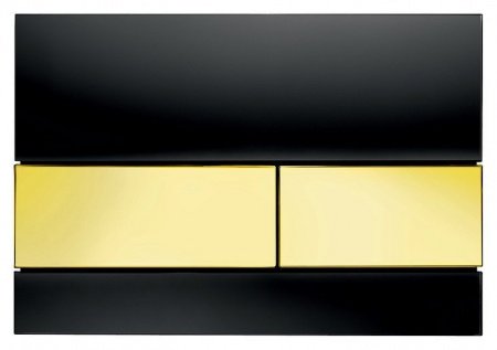 Кнопка смыва TECE Square 9240808 черный/золотой