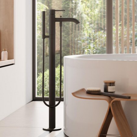 Смеситель для ванны Kludi Bozz 385903976 черный матовый