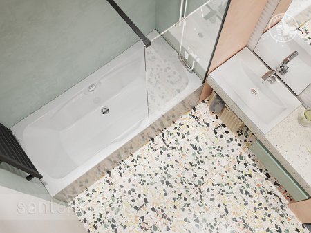 Акриловая ванна Santek Корсика 180х80 прямоугольная белая 1WH111981